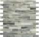 Light Grey Random Bricks Artisan Glossy Glass Tile Botanical Glass