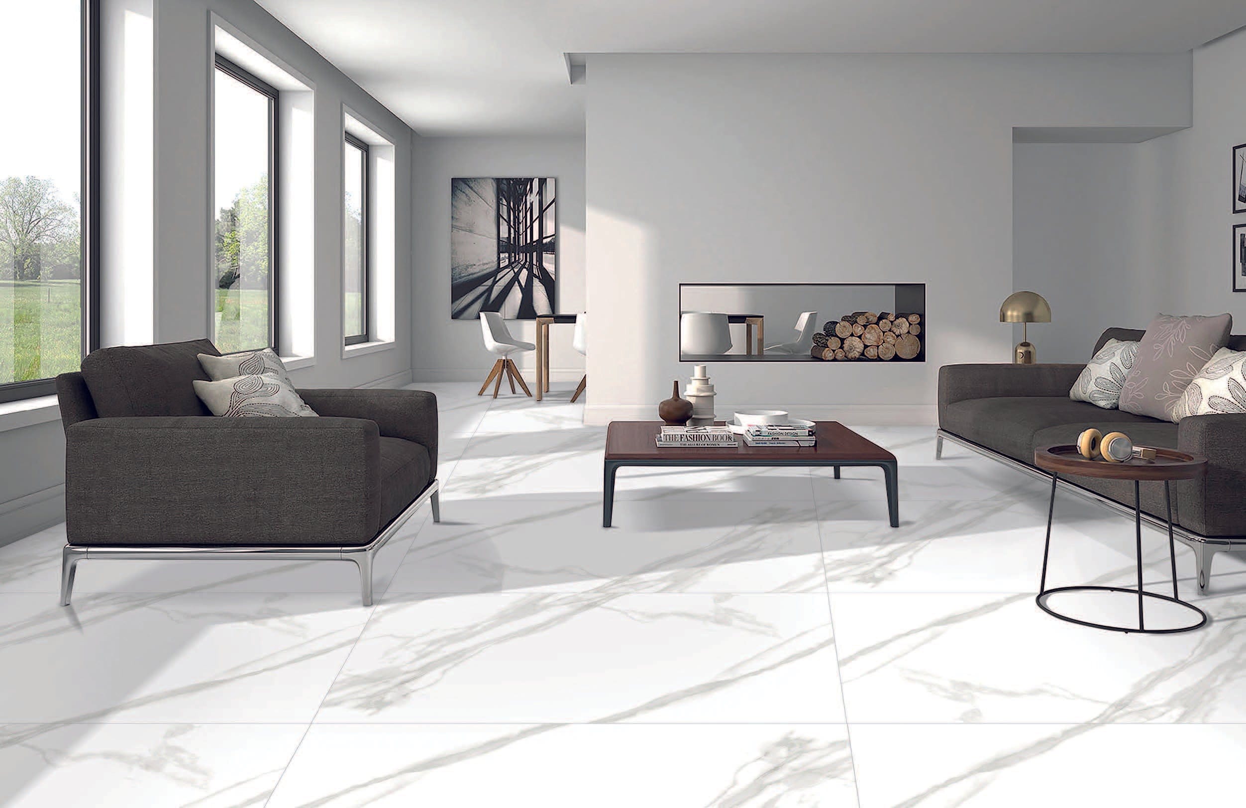 Morden Statuario White 12x24 Matte Porcelain Tile Champion Tile