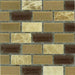Porcello Autumn Acorns PBS-05 Brown 1/2'' x 1'' Stone & Porcelain Glossy Tile Euro Glass