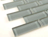 Eclipse C06-2 Grey 1'' x 3'' Glass Glossy Tile Euro Glass