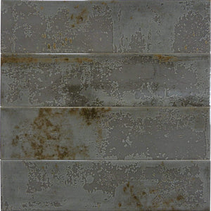 Night Armor Grey 4x16 Ceramic Glossy Subway Tile