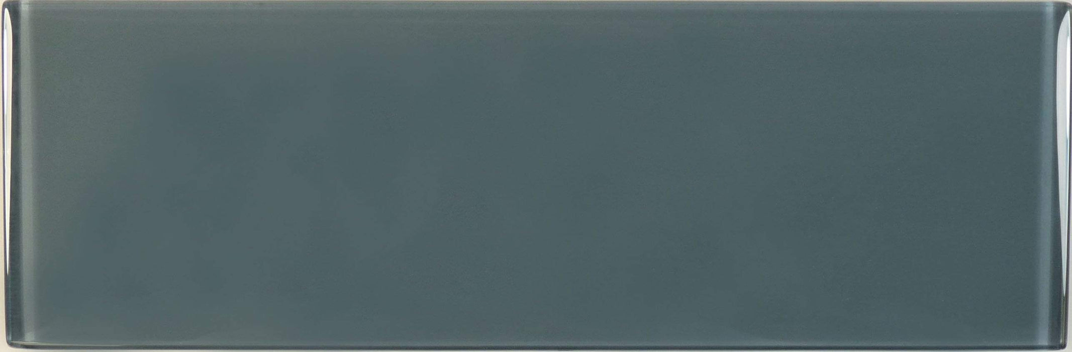 Eclipse Grey 4'' x 12'' Glossy Glass Subway Tile Euro Glass