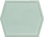 Beryl Window Grey 5x6 Hexagon Glossy Ceramic Tile Euro Glass
