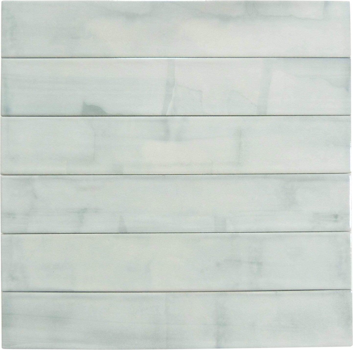 Bistro Whisp Grey 2" x 14" Glossy Porcelain Subway Tile Euro Glass