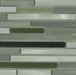 Metallic Weather Orbit OS-1007 Grey Random Bricks Glass and Metal Glossy & Brushed Tile Euro Glass