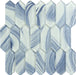 Circa Parthenon Adrianne Skye Blue Hexagon Picket Glass Tile Euro Glass