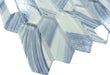 Circa Parthenon Adrianne Skye Blue Hexagon Picket Glass Tile Euro Glass