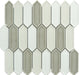 Decko Cezannite Grey Elongated Hexagon Tile Euro Glass
