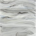 Elegant Swirl Jaed Twist Black 3" x 12" Glossy Glass Subway Pool Tile Euro Glass