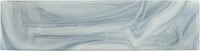 Elegant Swirl Lite Wind Blue 3" x 12" Glossy Glass Subway Pool Tile Euro Glass