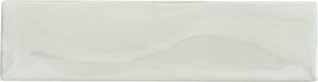 Elegant Swirl Porcelain Cloud White 3" x 12" Glossy Glass Subway Pool Tile Euro Glass
