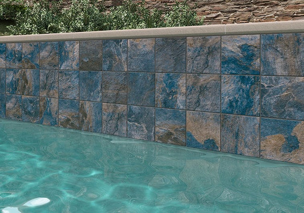 Gentle Dwelling Huckleberry Grove Blue 6x6 Matte Porcelain Tile GDW9444
