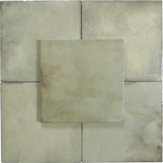 Geometric Calm Ashwood Gaze Grey 8" x 8" Multi Finished Porcelain Tile Euro Glass