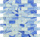 Genesis Jordy Cyan Blue 1x2 Glossy Glass Tile Euro Glass