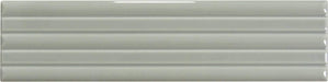 In Collection Lines Grey Decorative Mix 3" x 12" Glossy Ceramic Subway Tile Euro Glass