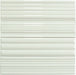 In Collection Lines White Decorative Mix 3" x 12" Glossy Ceramic Subway Tile Euro Glass