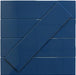 In Collection Plain Blue 3" x 12" Glossy Ceramic Subway Tile Euro Glass