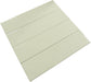 In Collection Plain Cream 3" x 12" Glossy Ceramic Subway Tile Euro Glass