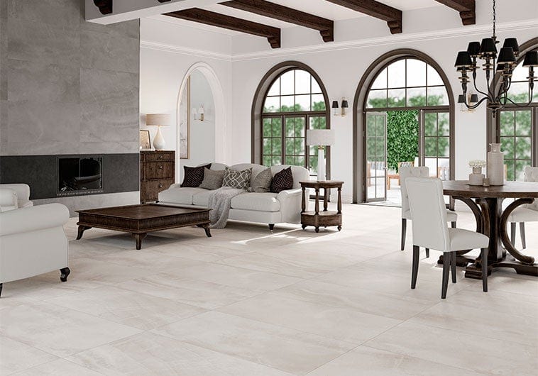 Durango Ivory 24x48 Matte Porcelain Tile Euro Glass