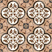 Florencial Lucca Glory Brown 8x8 Matte Porcelain Tile Euro Glass