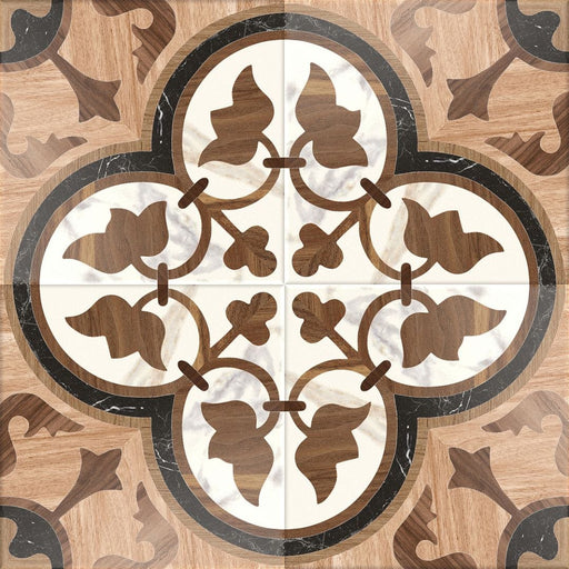 Florencial Lucca Glory Brown 8x8 Matte Porcelain Tile Euro Glass