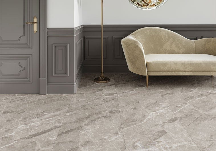 Nambia Taupe 24x48 Polished Porcelain Tile Euro Glass