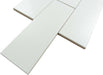 Horizons Blurred Showers White 3'' x 9" Matte Ceramic Subway Tile Euro Glass