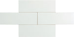 Horizons Tranquil Distance White 3'' x 9" Matte Ceramic Subway Tile Euro Glass