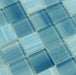 Inkline Foray Frost Blue 2" x 2" Glossy Glass Tile Euro Glass