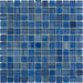Inkline Parkers Point Blue 1" x 1" Glossy Glass Tile Euro Glass