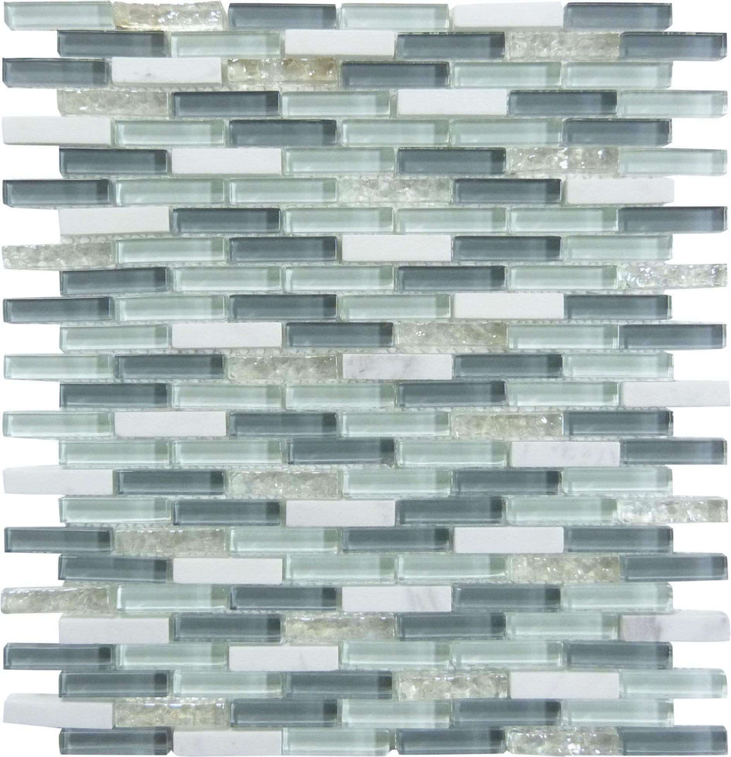 Iridescent glass subway tile backsplash For Bathroom and Pool