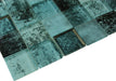 Jullian Murano 2x2 Mod Peale Aqua Glossy & Frosted Glass Tile Euro Glass