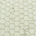 Karma Ridge Endless Calm White 1" Hexagon Matte Glass Pool Tile Euro Glass