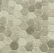 Karma Ridge Yoga Serenity Grey 1" Hexagon Matte Glass Pool Tile Euro Glass