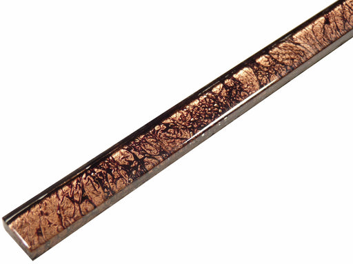 Vermont Brown 5/8" x 12" Glossy Glass Liner Euro Glass