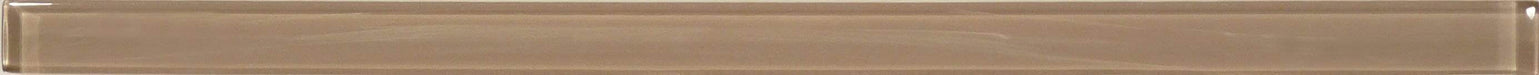 Stone Brown 5/8" x 12" Glossy Glass Liner Euro Glass