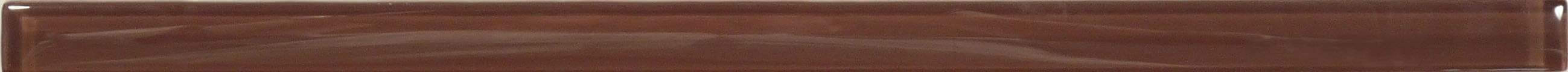 Light Chocolate Brown 5/8" x 12" Glossy Glass Liner Euro Glass