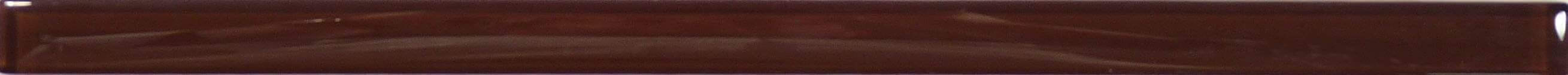 Chocolate Brown 5/8" x 12" Glossy Glass Liner Euro Glass