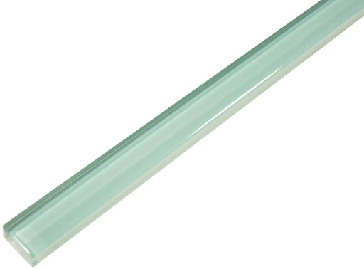 Soft Mint Green 5/8" x 12" Glossy Glass Liner Euro Glass