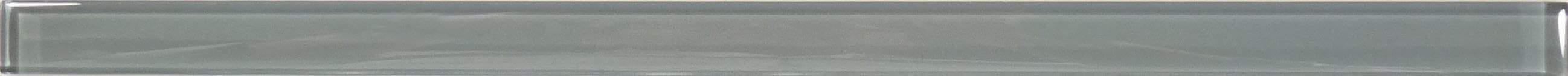 Dusk Grey 5/8" x 12" Glossy Glass Liner Euro Glass