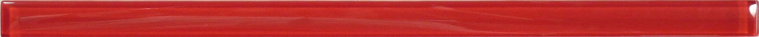 Ruby Red 5/8" x 12" Glossy Glass Liner Euro Glass