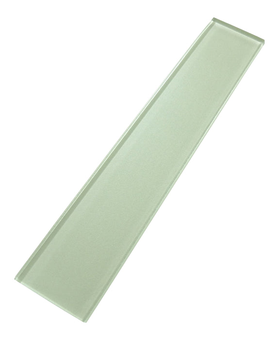 Lustrous Kauai Green 3" x 14" Shimmer Glossy Glass Subway Tile Euro Glass
