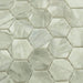 Mayan Garden Aztec Grey 2" Hexagon Recycled Matte Glass Pool Tile Euro Glass