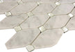 Imperial Cloud White Unique Shapes Glass & Stone Tile Euro Glass