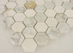 Timber Wolf Hexagon White Polished & Unpolished Stone Tile Euro Glass