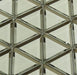 Pinwheel Halo Fantasy Silver Inverted Bevel Triangle Metallic Glossy Glass Tile Euro Glass