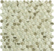 Pixels Speckled Taupe Brown Penny Round Recycled Matte Glass Tile Euro Glass