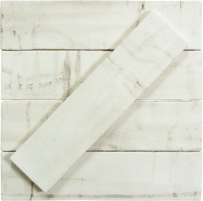 Princeton Glaze Linen Fresh White 3'' x 12" Glossy & Matte Ceramic Subway Tile Euro Glass
