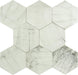 Princeton Glaze Linen Fresh White Glossy & Matte Hexagon Porcelain Tile Euro Glass