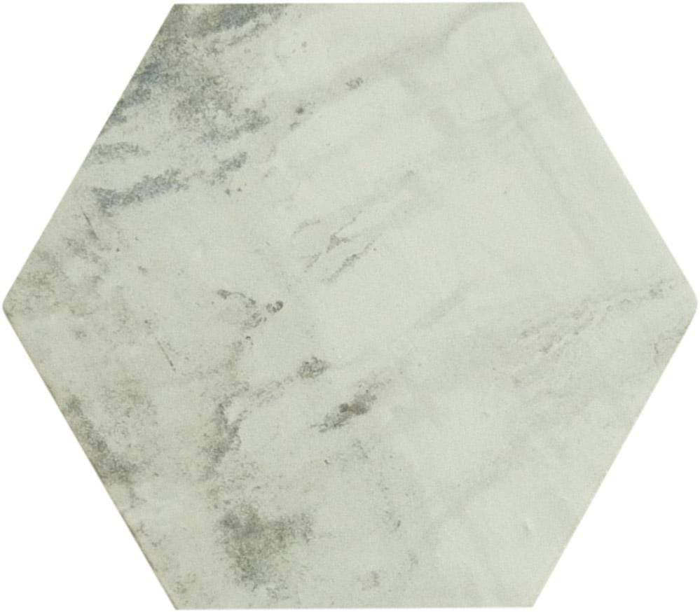 Princeton Glaze Linen Fresh White Glossy & Matte Hexagon Porcelain Tile Euro Glass